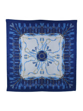 CORDIN printed pure silk ivory background scarf